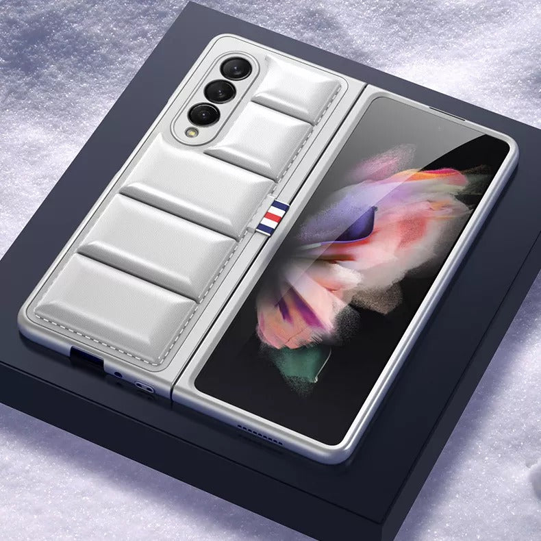 AirBag Leather Phone Cases for Samsung Galaxy Z Fold 3 5G Protection