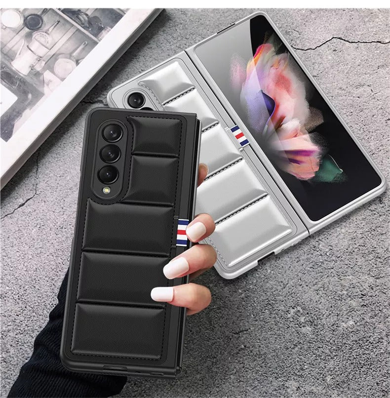 AirBag Leather Phone Cases for Samsung Galaxy Z Fold 3 5G Protection