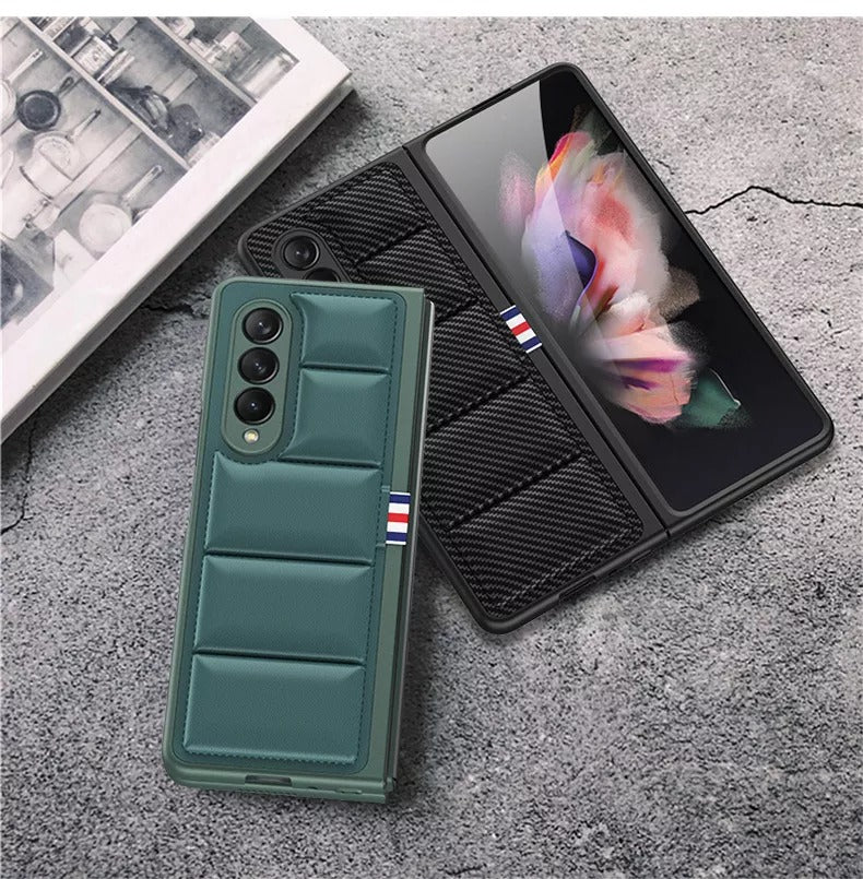 AirBag Leather Phone Cases for Samsung Galaxy Z Fold 3 5G Protection