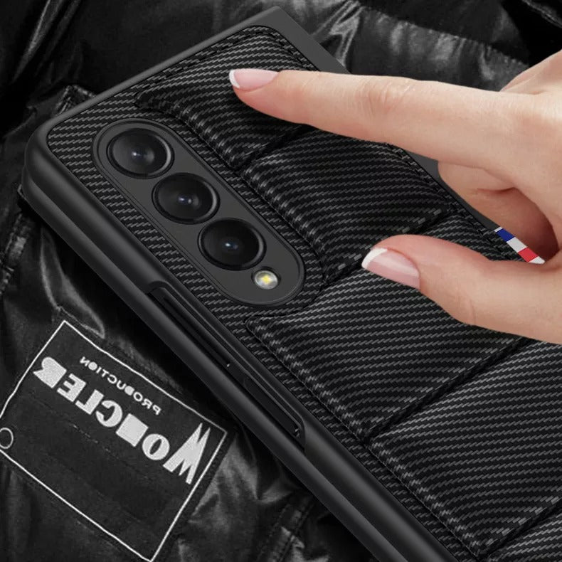 AirBag Leather Phone Cases for Samsung Galaxy Z Fold 3 5G Protection